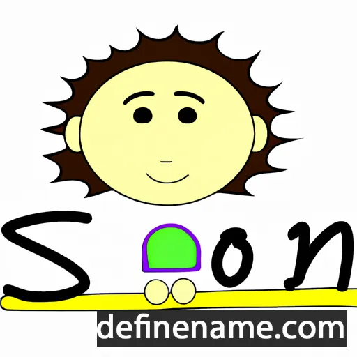 cartoon of the name Soni