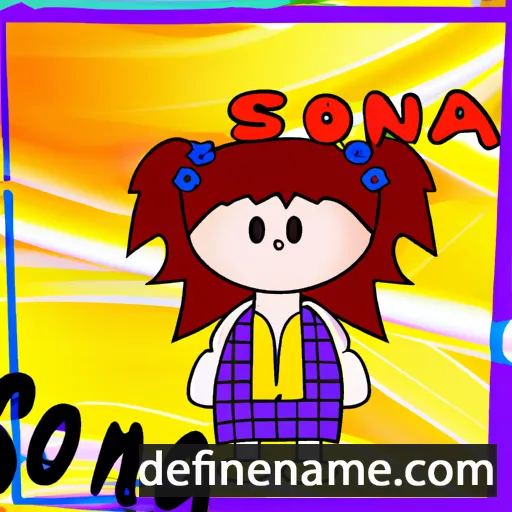 Sonica cartoon