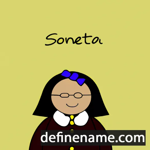 cartoon of the name Sonietta