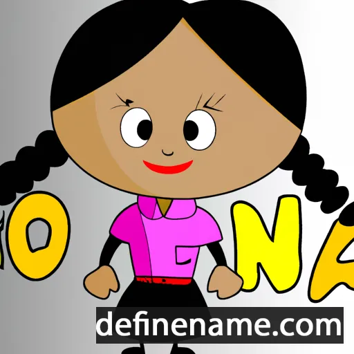 cartoon of the name Sonjá