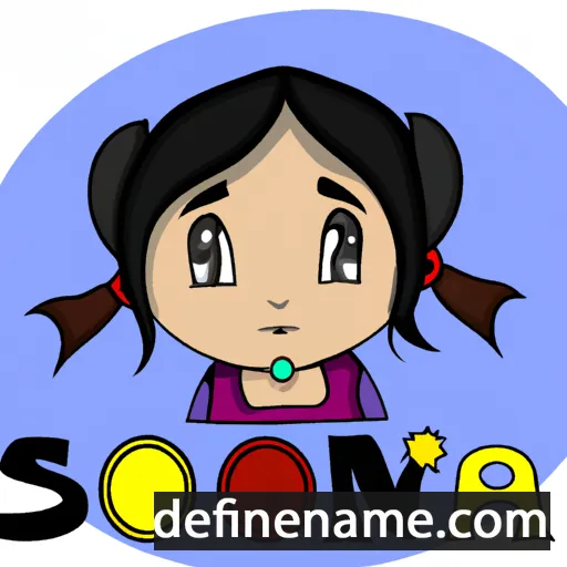 cartoon of the name Sonna