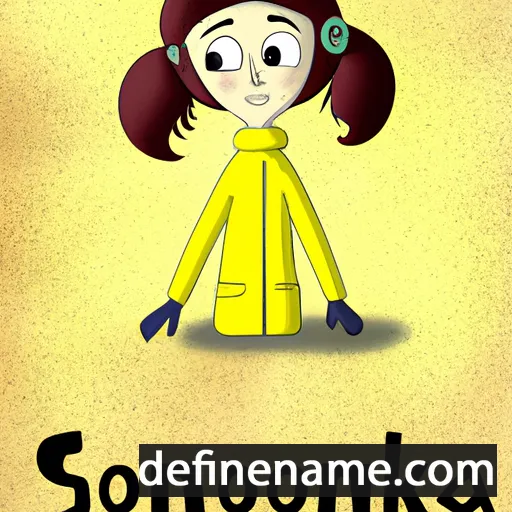 cartoon of the name Sonnka