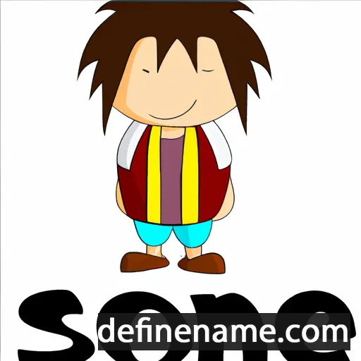 cartoon of the name Sonoe