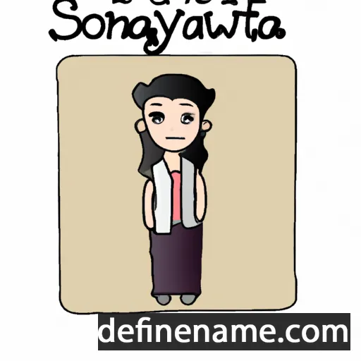 Sonyawati cartoon