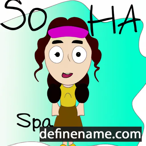 cartoon of the name Sopha