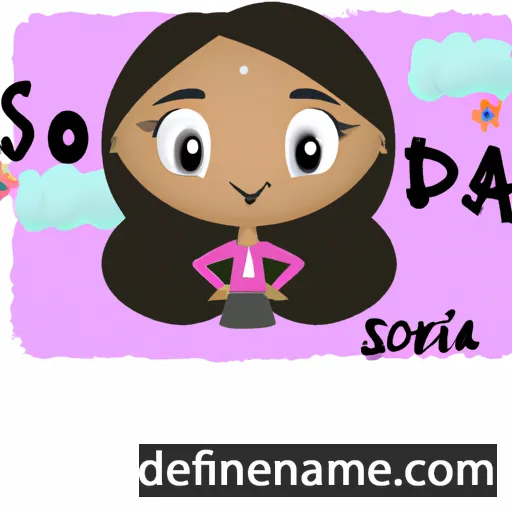 cartoon of the name Soraida