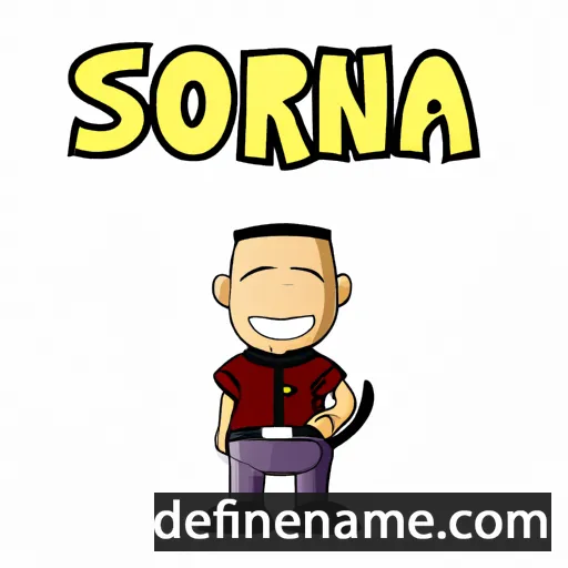 Sorano cartoon