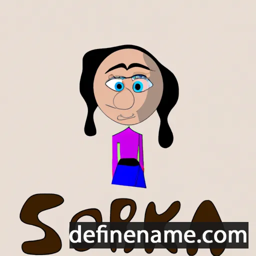 cartoon of the name Sorka