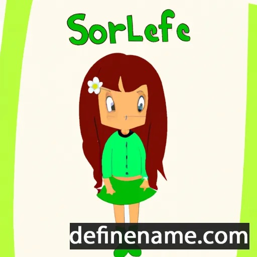 cartoon of the name Sorrelle