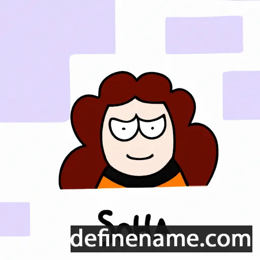 cartoon of the name Sorsha