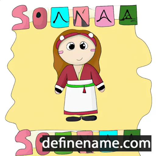 cartoon of the name Sosanna