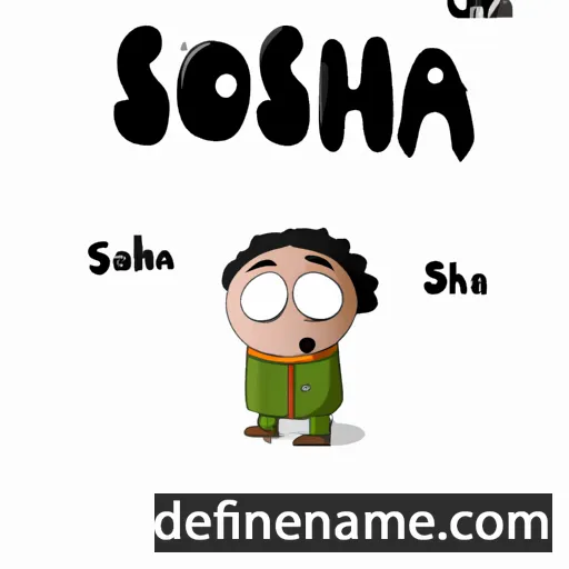 cartoon of the name Sosha