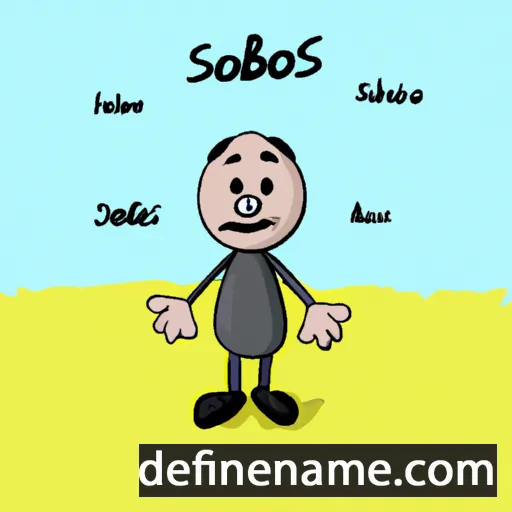 cartoon of the name Sosibios