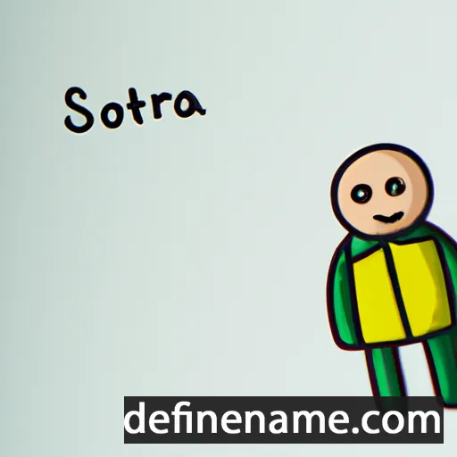 cartoon of the name Soteria