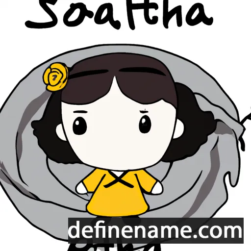 cartoon of the name Sothea