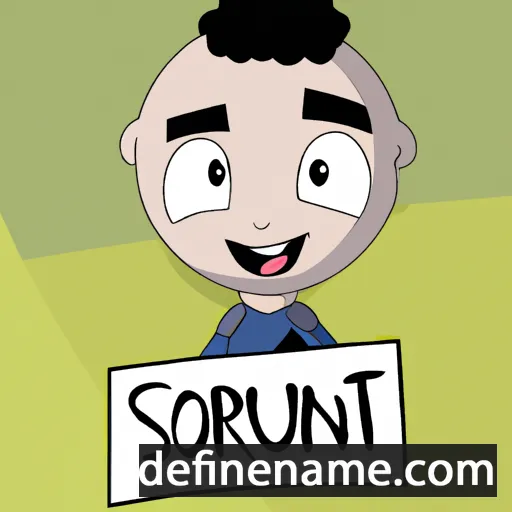 cartoon of the name Soufian