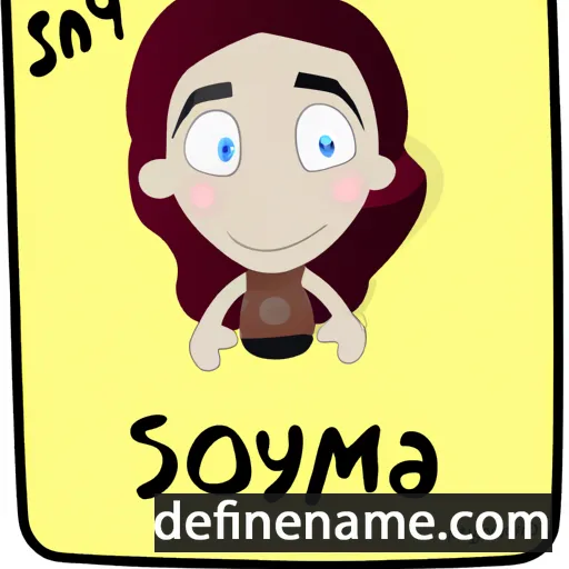 cartoon of the name Soumaya