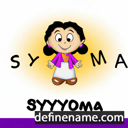 cartoon of the name Soumya