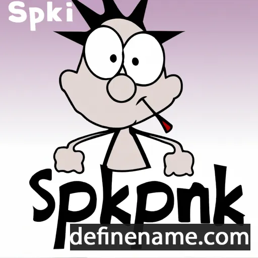 cartoon of the name Spijk