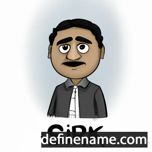 cartoon of the name Srikar