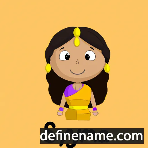 cartoon of the name Srimaya