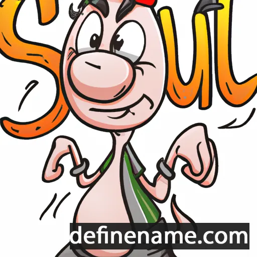 cartoon of the name Srul