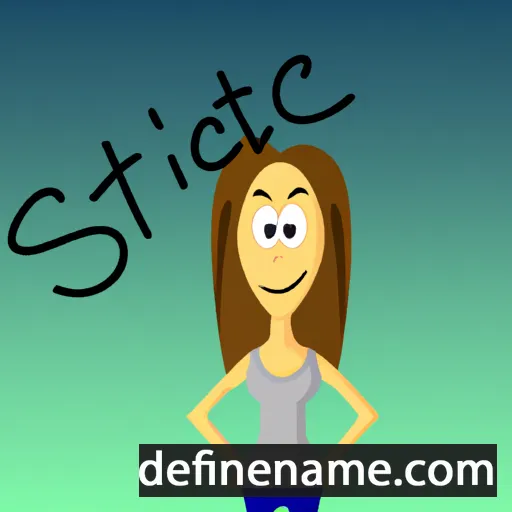 cartoon of the name Stacii