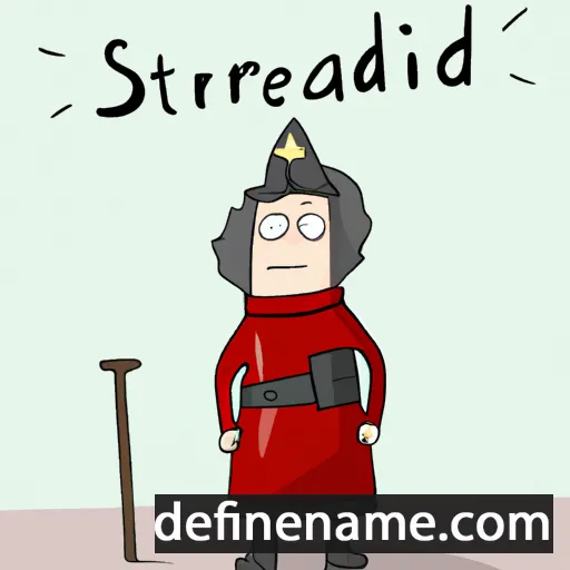 cartoon of the name Stæinfríðr