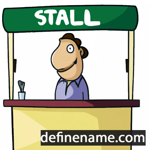 cartoon of the name Stall