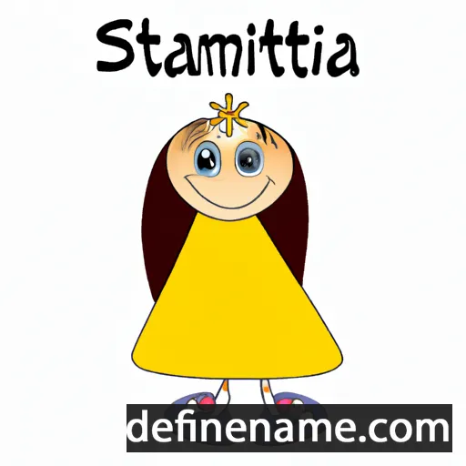 cartoon of the name Stamatina