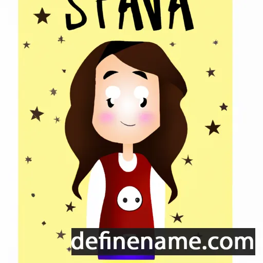 cartoon of the name Stana