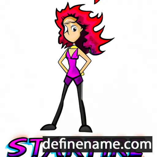 cartoon of the name Starfire