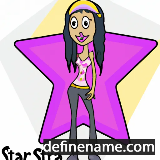 cartoon of the name Starrla