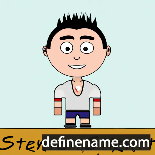 cartoon of the name Stefanio