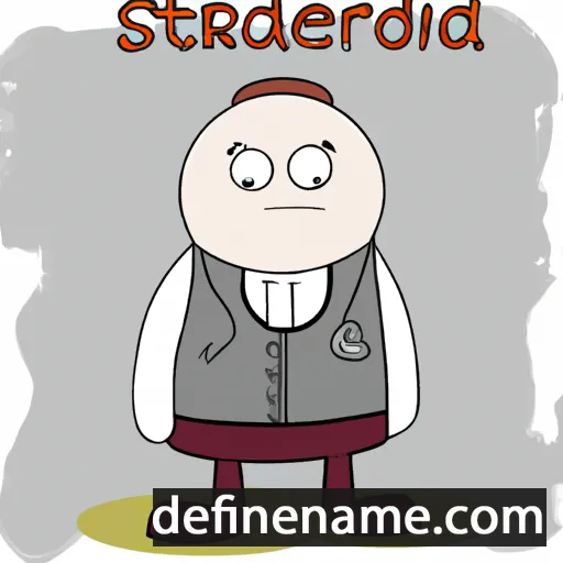 cartoon of the name Steindór