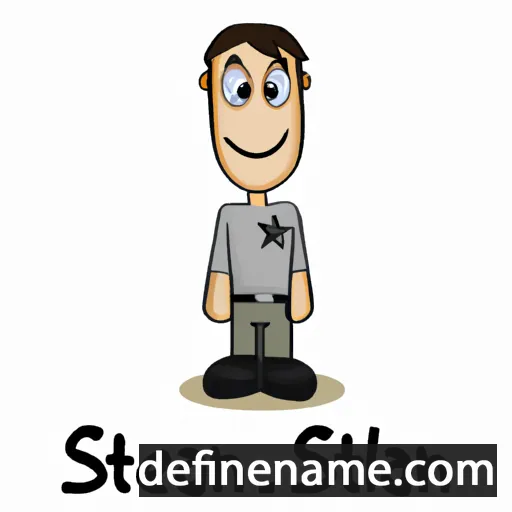 cartoon of the name Stelan