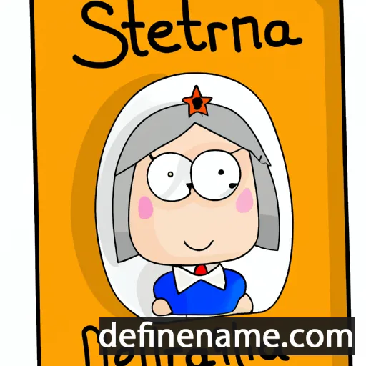 cartoon of the name Stelmaria