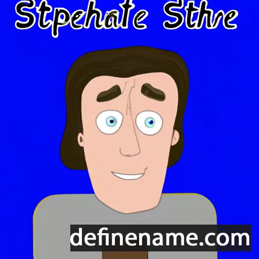 cartoon of the name Stephane