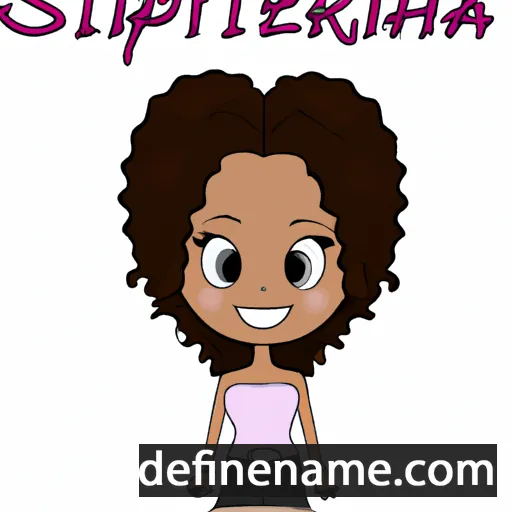 cartoon of the name Stephina