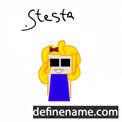 cartoon of the name Stetsia