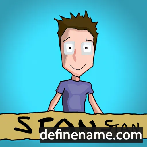 cartoon of the name Stiaan