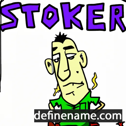 cartoon of the name Stoker