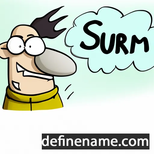 cartoon of the name Sturm