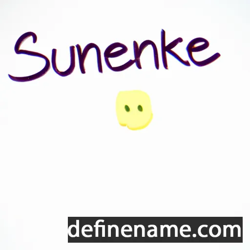 cartoon of the name Sünneke