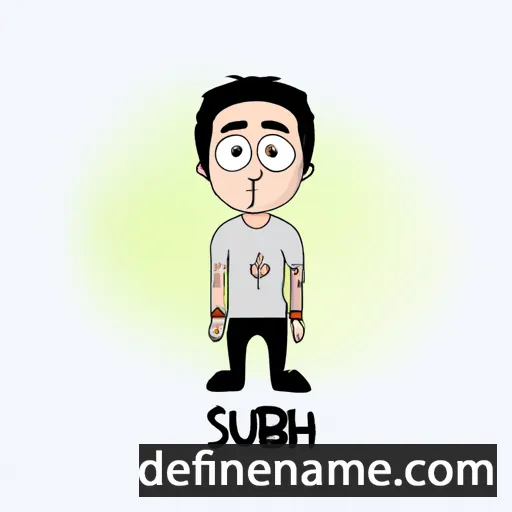 cartoon of the name Subhi