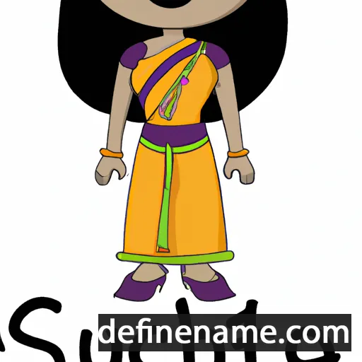 cartoon of the name Suchita