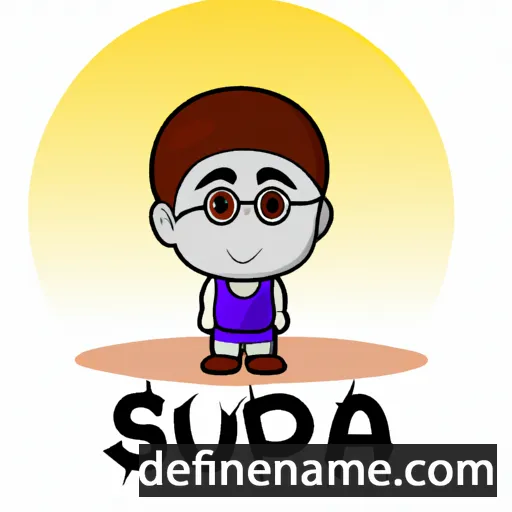 cartoon of the name Sudipta