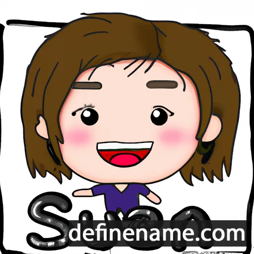 cartoon of the name Sueann