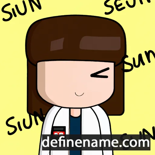 cartoon of the name Suesan