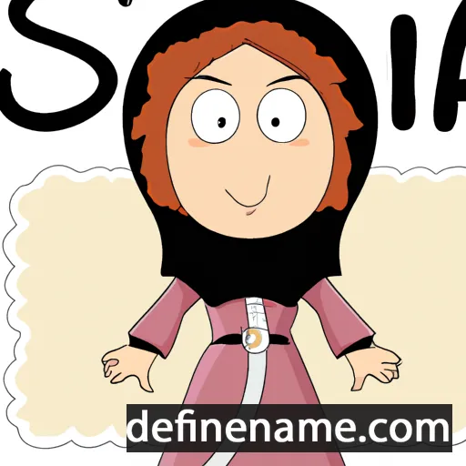 cartoon of the name Sufìa